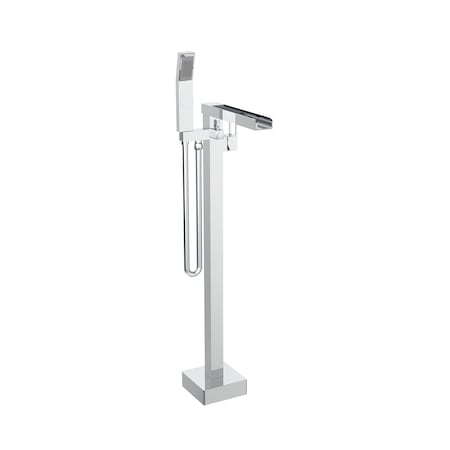 Keeney Mfg Freestanding Tub Filler with Waterfall Spout, Polished Chrome QUA55CCP